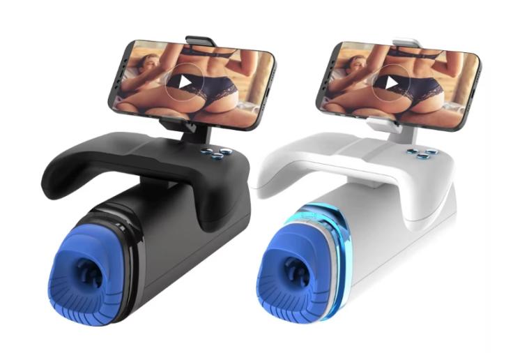 Automatische masturbator met telefoonhouder