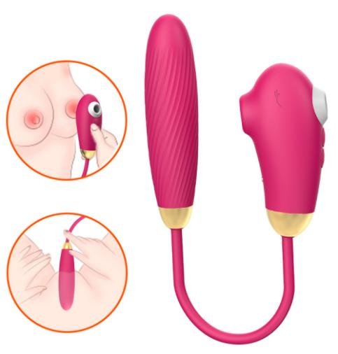 Zuigvibrator met vibrerend ei