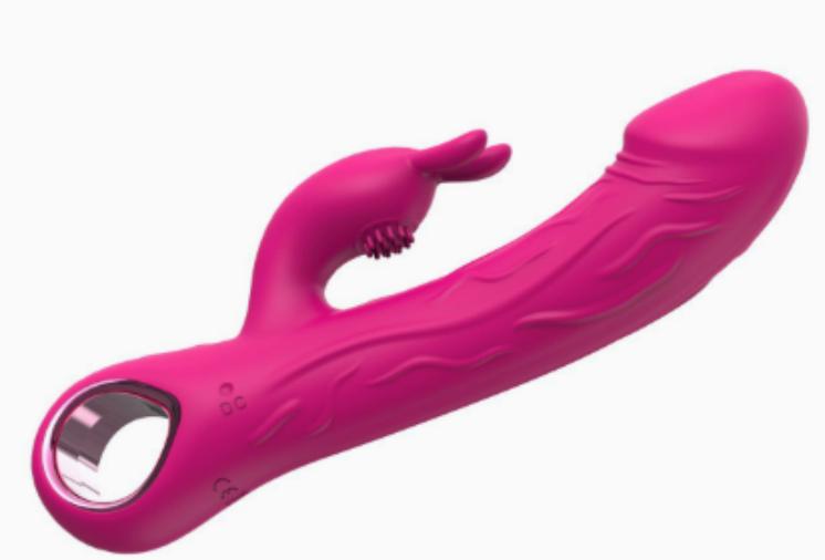 Realistische rabbit vibrator met ringgreep