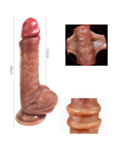 Realistische dildo met zuignap maat L
