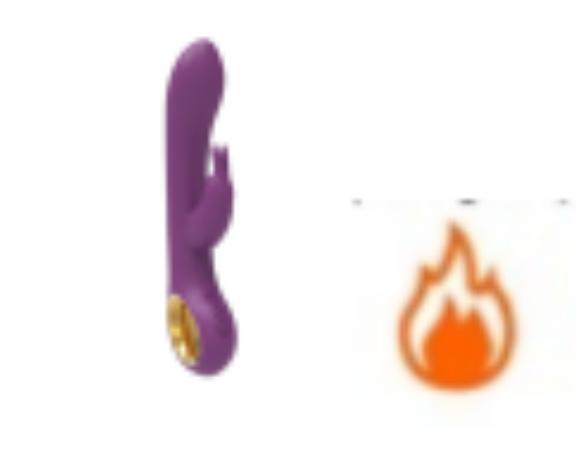 Rabbit vibrator met verwarmingsfunctie