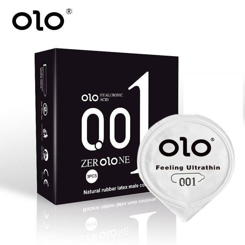 OLO 001 hyaluron condooms zwart (3 stuks)
