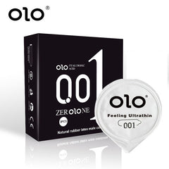OLO 001 hyaluron condooms zwart (3 stuks)
