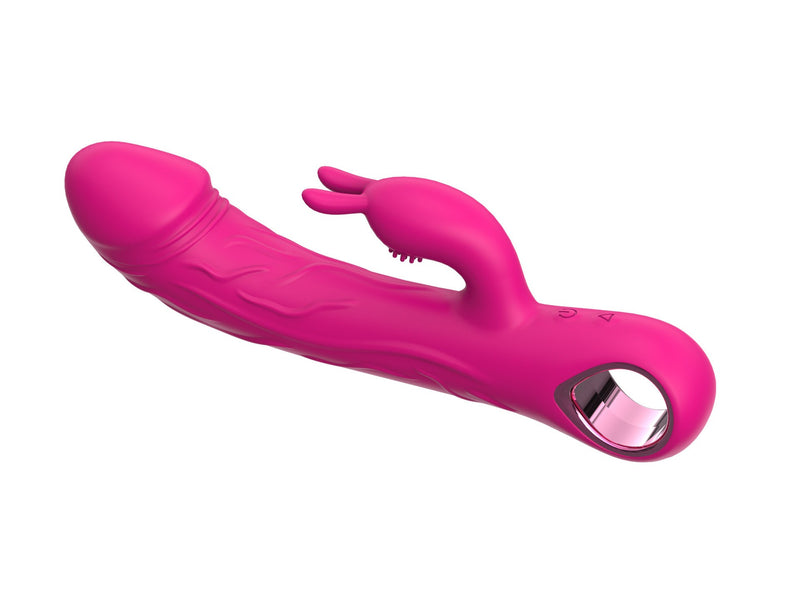 Realistische rabbit vibrator met ringgreep